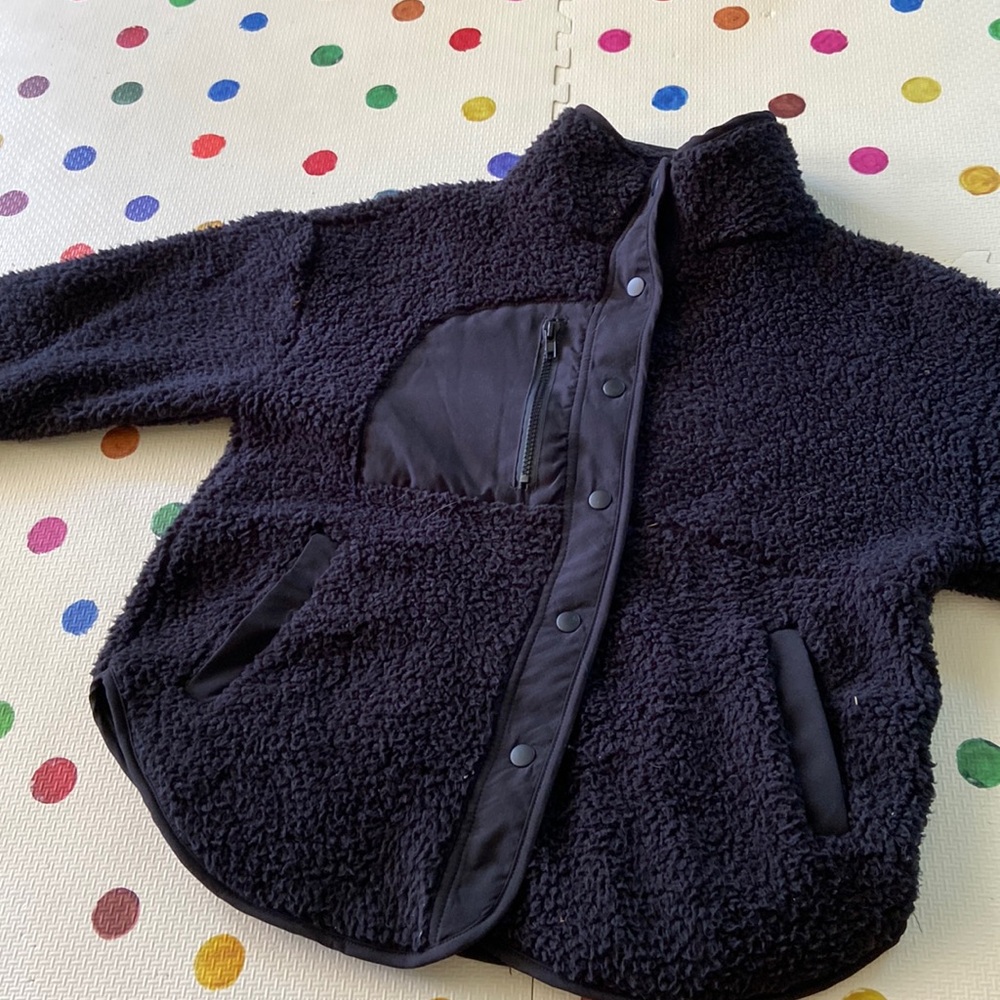 Hippie Rose snap Sherpa jacket